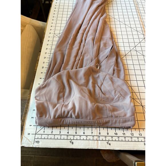 Lulu's Air of Romance Taupe Modified Halter Maxi Dress Bridesmaid Sm - Picture 10 of 12